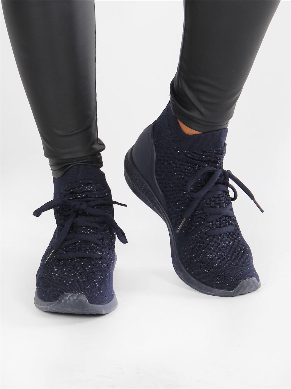 Lottie - Sock sneakers med snören